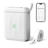 NIIMBOT D110 Mini Label Maker Machine with Tape for Home School, White | Portable Label Printer Bluetooth Thermal Sticker Labeler with Multiple Templates for Office Kitchen Jars Organization
