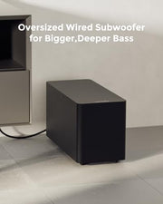 ULTIMEA 5.1CH Surround Sound Bar System with Dolby Atmos, Poseidon M60 | VoiceMX, BassMX, APP, 300W Soundbar for Smart TV, Surround Sound System for TV, with Subwoofer, Bluetooth 5.4