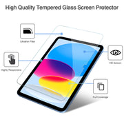 ProCase 2 Pcs Screen Protector for iPad A16 2025 11th 11" /10th 2022 10.9 | Tempered Glass Film Guard -Clear
