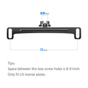 Pixelman Universal Car Rear View Camera License Plate Bracket | Upgraded Full Stainless Steel Backup Camera Mount, Dash Cam Mirror Accessory, Only Installation Holder