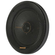KICKER 51KSC6504 KS-Series 6.5" Coaxial Speakers with .75" tweeters, 4-Ohm, Pair