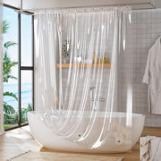 Titanker Shower Curtain Liner Clear Plastic Shower Liner 72 x 72 Lightweight Waterproof PEVA Shower Curtains for Bathroom with Magnets and Rustproof Grommets
