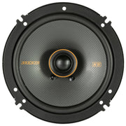 KICKER 51KSC6504 KS-Series 6.5" Coaxial Speakers with .75" tweeters, 4-Ohm, Pair