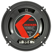 KICKER 51KSC6504 KS-Series 6.5" Coaxial Speakers with .75" tweeters, 4-Ohm, Pair