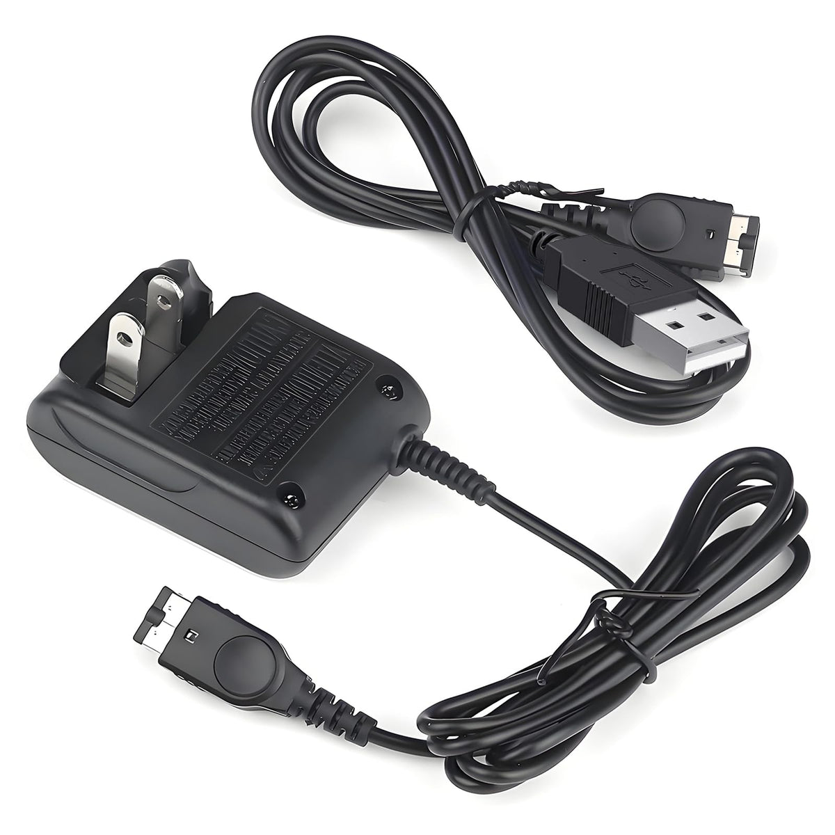Vranzoral Gameboy Advance SP Charger - AC Wall Adapter & USB Charging Cable Compatible with Nintendo DS/GBA SP Systems, Portable Travel Power Cord for Gaming Accessories