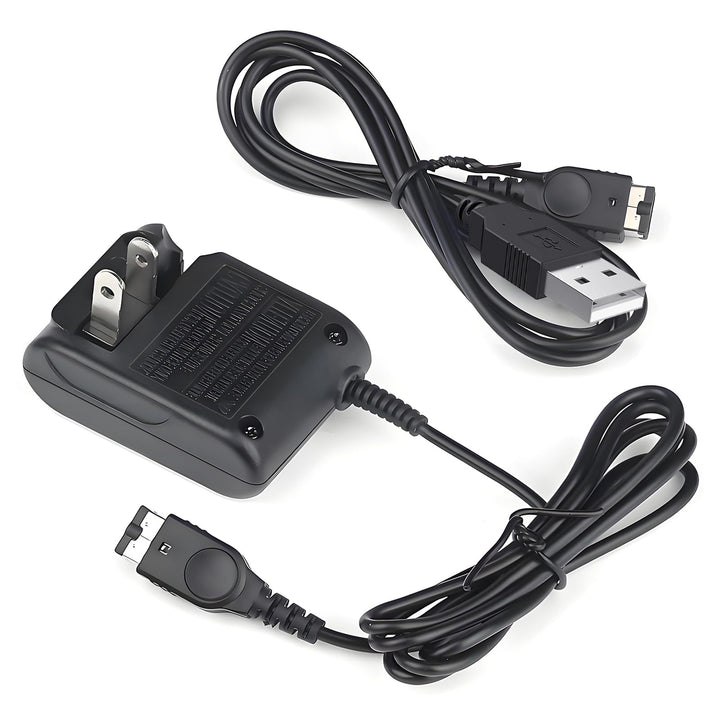 Vranzoral Gameboy Advance SP Charger - AC Wall Adapter & USB Charging Cable Compatible with Nintendo DS/GBA SP Systems, Portable Travel Power Cord for Gaming Accessories
