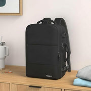 Taygeer Travel Laptop Backpack for Men, Airplane Approved Travel Backpack | 15.6inch Laptop Backpacks with Water Bottle Pocket, Lightweight College 35l Luggage Bookbag Gifts for Business Work, Black
