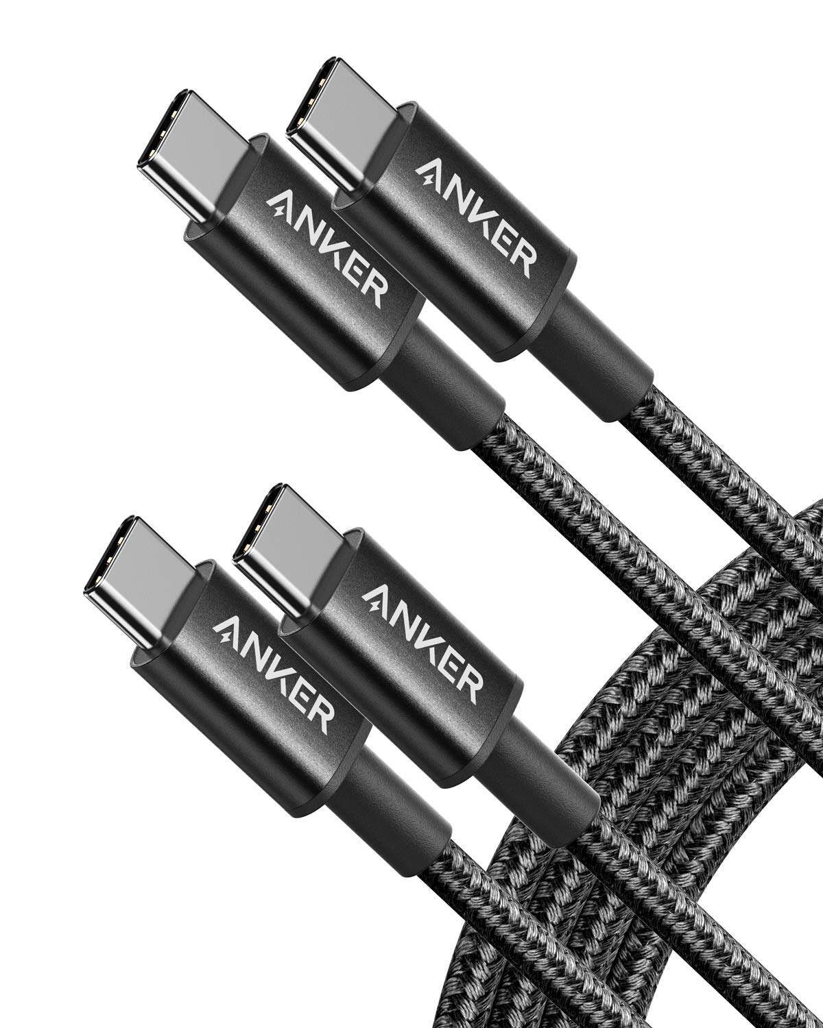 Anker USB C to USB C Cable, 60W Fast Charging Cable (2-Pack, 6 ft, Black) | For iPhone 18 / 17 Series, iPad mini 6, and More