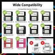 3DS Charger, DTOL 3DS Charger Compatible with Nintendo 3DS/ DSi/DSi XL/ 2DS/ 2DS XL/New 3DS 100-240V Wall Plug Adapter 2 Pack