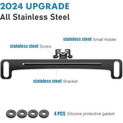 Pixelman Universal Car Rear View Camera License Plate Bracket | Upgraded Full Stainless Steel Backup Camera Mount, Dash Cam Mirror Accessory, Only Installation Holder