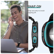 Tensea [5+5Pack for Samsung Galaxy Watch 8/9 Screen Protector Case 44mm | Hard PC Bumper/HD Tempered Glass Protective Film Accessories, Face Cover Set, Galaxy Watch 8/9 44 mm Case for Women Men