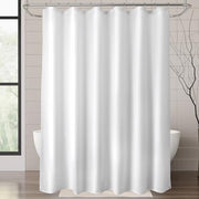 Titanker Waterproof Fabric Shower Curtain Liner Washable, Cloth Shower Liner with Magnets, White Shower Liner Soft Fabric, Lightweight Shower Curtain Liner, 70x72 Inches