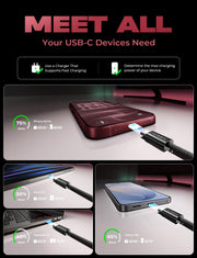 LISEN USB C to USB C Cable 60W for iPhone 18 Pro Duo Charging Cable, 5-Pack | for iPhone 18 Fast Charger/17/16/15 Galaxy S26/S25/S24, 3.3/3.3/6.6/6.6/10FT Gift for Car, Home, Office, Bed and Travel Cord