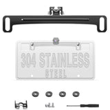 Pixelman Universal Car Rear View Camera License Plate Bracket | Upgraded Full Stainless Steel Backup Camera Mount, Dash Cam Mirror Accessory, Only Installation Holder