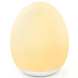 MediAcous Night Light for Kids, 7 Colors Changing Egg Light for Nursery | Stepless Dimming, Soft Silicone Touch Night Lamp with 1 Hour Timer, Rechargeable Nursery Night for Breastfeeding