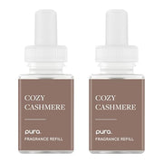 Pura Home Diffuser Refill, 2 Pack, Cozy Cashmere | Scent Refill for Pura Home Smart Plug-In Wall Diffusers, Clean and Safe, Long-Lasting Fragrance for Home and Office
