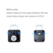 Pixelman Universal Car Rear View Camera License Plate Bracket | Upgraded Full Stainless Steel Backup Camera Mount, Dash Cam Mirror Accessory, Only Installation Holder
