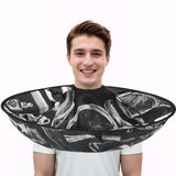 FEBSNOW Hair Cutting Cloak Cape Foldable Haircut Umbrella Cape for Adults | Barber Cape with Adjustable Neck, Catches Falling Hair, Ideal for Home Salon Barber Supplies