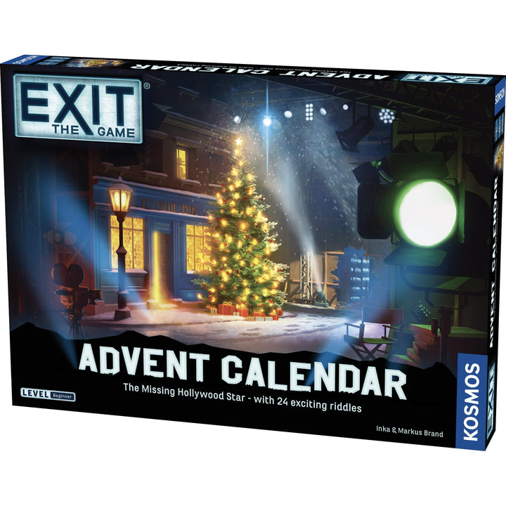 EXIT: The Game Advent Calendar - Missing Hollywood Star | Escape Game | Deliver Pizza to Famous Film Studios | Riddles & Puzzles | Analog Tabletop Game | Ages 10+, 1+ Players
