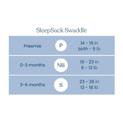 HALO SleepSack Swaddle | Cotton | 1.5 TOG | 68-75°F | 6-12 lbs |Baby Blue | 3-Way Swaddle: Arms In, Hands-to-Face or Arms Out | Double Zipper for Easy Changes | Hip-Healthy Design | Newborn 0-3 Months