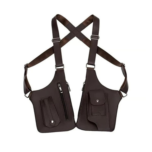 Premium Leather Adjustable Underarm Shoulder Bag for Men & Women