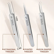 Professional Beauty Salon Tweezers | 2026 New Year Launch 50% OFF | Precision Slant & Pointed Tips for Brows & Lashes | Essential for Makeup Artists & Home Kits 🎆✨