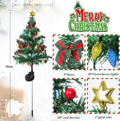 🎄 Solar Christmas Tree Light – Add Holiday Magic to Your Outdoors