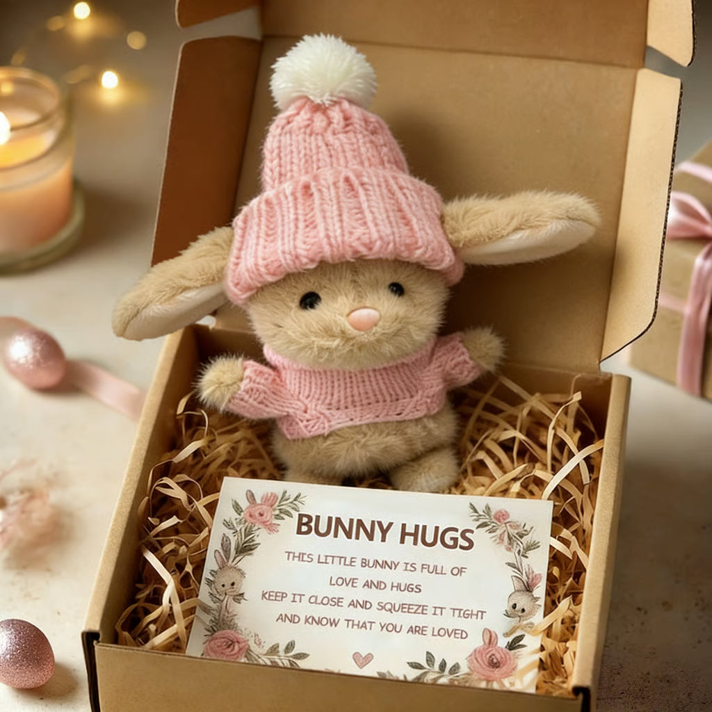 🎉Special Sale🐇Handmade Mini Bunny Hug Cute Easter Gift🎁