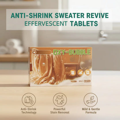 ✨🧶 Sweater Revive Effervescent Tablets – Anti-Shrink, Restores Softness & Safe for Colors 🧺